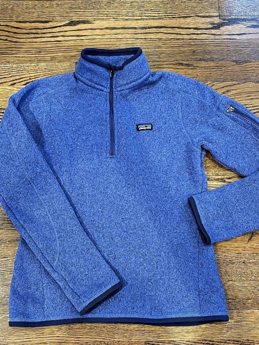Women’s Patagonia Better Sweater 1/4-Zip Fleece Pullover Blue Size Small